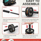 VINSGUIR Ab Roller Wheel, Abs & Core Workout Equipment for Home Gym with Knee Pad Accessories, Abdominal Wheel for Full-body Strength Training