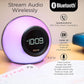 iHome Alarm Clock Radio with Bluetooth Speaker and Color Changing Lamp, USB Charging, and Speakerphone for Home, Office, or Dorm (IBT29BX6)