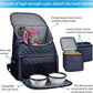 BAGLHER Dog Travel Bag,Airline Approved Pet Supplies Backpack, Dog Travel Backpack with 2 Silicone Collapsible Bowls and 2 Food Baskets.