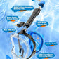QingSong Full Face Snorkel Mask for Adults, Snorkeling Gear with Camera Mount, 180 Degree Panoramic View Snorkel Set Anti-Fog Anti-Leak