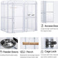 Parrot Cages for Large Birds Outdoor Extra Large Bird Cage with Bird Cage and Perch Suitable for Macaws Canaries Parrots Budgie Lovebirds
