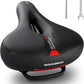 ROCKBROS Bike Seat Cushion for Men Women with Handle & Dual Shock Absorbing Ball Memory Foam - 3 Zone Concept Bike Saddle, Soft Wide Waterproof Mountain Bicycle Accessories
