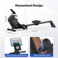 MERACH Rowing Machines for Home, Powerful Electromagnetic Row Machine with 51.2" Extended Rail, 16-Level Handle Resistance Adjustment Rower, 350 LBS Load Capacity, Ergonomic Comfort Seat, Easy Storage
