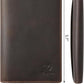 Ringsun Leather Passport Cover for Men Women, RFID Passport Wallet Case Travel Passport Holder for Family