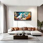 Extra Large Seal Framed Wall Art for Living Room,Oversized Underwater Animal Pictures Wall Decor,Ocean Coral Reef Canvas Print Painting Modern Artwork Bedroom Office Bathroom 60L" x 30W"