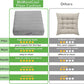 MeMoreCool Square Floor Pillow Seating for Adults Kids, Large Meditation Cushion Floor Pillow with Thick Foam & Soft Tufted Cover, Washable Big Pillow Seat Floor Cushion for Sitting Yoga, 22" Grey