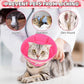 KOOLTAIL Cat Cone Collar Soft, Cat Recovery Collar After Surgery, Adjustable Comfortable Lightweight Cat Neck Cone to Stop Licking, Foldable Donut Water Resistant Pet Cone for Small Large Kitten PinkM