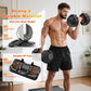 XDDIAS Adjustable Dumbbell Set of 2, 25/55/80LB Dumbbell Set-1Sec Adjustable Weights-5/10 in 1 Free Weights Dumbbells Set with Effortless Tray/No-Slip Handle-Compact Size for Women/Men at Home Gym