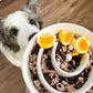 Slow Feeder Dog Bowl - 1.5 Cups Ceramic Puzzle Feeder for Small & Medium Breeds, Maze Design Bowl for Puppy & Fast Eaters, White Pet Dish to Control Eating Speed