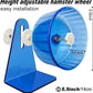 Hamster Wheel,Silent Wheel,Super Silent Hamster Exercise Wheels,Silent Hamster Wheel,Adjustable Stand Hamsters Exercise Wheels,Quiet Rat Wheel (Φ 5.5 inch, Blue)
