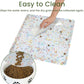 Ptlom Dog Food Mat Anti-Slip Dog Bowl Mats for Food and Water, Waterproof Pet Placemat Prevents Messy Spill to Floor, Silicone Puppy Feeding Tray for Small, Medium and Large Dogs Cats