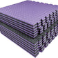 AIRHOP Upgraded 0.79" Extra Thick 48 Sq Ft High-Density Eva Foam Exercise Gym Mats, 12 Pcs Large Interlocking Puzzle Floor Tiles (24"x24") for Home Gym, Black&Purple