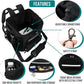 PetAmi Dog Bike Basket, Soft-Sided Ventilated Dog Bike Carrier Backpack, Pet Bicycle Basket for Bike Handlebar, Small Medium Puppy Cat Kitten Car Booster Seat with Safety Strap, Max 18 lbs, Black