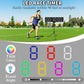RGB 7 Colors LED Race Clock with Tripod for Running Events,Countdown Clock,Count UP,Stopwatch,with Remote Control and APP Control