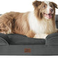 Bedsure Orthopedic Dog Bed for Large Dogs - Big Washable Dog Sofa Beds Large, Supportive Foam Pet Couch Bed with Removable Washable Cover, Waterproof Lining and Nonskid Bottom, Dark Grey