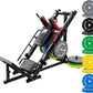 RitFit Adjustable Leg Press and Hack Squat Machine with Weight Plate Set, Professional Home Gym Equipment with Linear Bearings, Specialized for Complete Lower Body Workouts and Weight Storage Posts