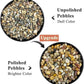 2 Pounds Pebbles for Plants, 3/8 Inch Polished Pea Gravel. Decorative Stones River Rocks for Succulent Soil Cover, Cactus, Aquarium, Vase and Outdoor Garden Landscaping