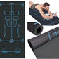 Non-Slip Workout Mat for Ab Roller Wheel, Exercise Mat with Storage Bag, 7mm Extra Thick Exercise Equipment Yoga Floor Mats Home & Gym Sound Insulation Protection Pads