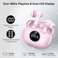 Wireless Earbuds, 2025 Bluetooth 5.4 Headphones Hi-Fi Stereo Ear Buds, 4 ENC Noise Cancelling Mic, 40+Hrs USB-C in-Ear Earphone, IP-X7 Waterproof Sport Workout Gym for Laptop Pad Android iOS