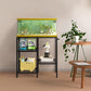 CADUKE Aquarium Stand 20 Gallon, Metal Fish Tank Stand, Aquarium Rack Stand for Fish Tank Accessories , 3 Tier Turtle Reptile Terrarium Stand for Living Room Office