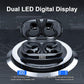 Wireless Earbuds, HiFi Stereo Sport Bluetooth 5.3 in-Ear Headphones with Earhooks, 48H Deep Bass, LED Display, Noise Cancelling, IP7 Waterproof Earphones Built-in Microphone for Running