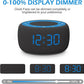 Buffbee Sound Machine & Alarm Clock 2-in-1, 0-100% Clock Face Brightness, Bottom Colored Light, Sleep Timer, Precise 30-Level Volume Control White Noise Machines