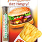 Meowijuana Refillable Cat Toys | Get Hungry - Burger and Fries Catnip Toys | Includes Potent Hand Harvested Catnip Grown in North America | Promotes Play and Cat Health