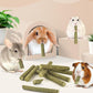Bissap 22PCS Rabbit Chew Sticks, Mixed Natural Timothy Hay Flower Rose Dahlberg Daisy and Forget-me-not Chew Toys Treats for Bunny Chinchilla Guinea Pig Hamster and Other Small Pets Molar Snacks