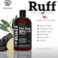 Ruff by Lillian Ruff Activated Charcoal Pet Shampoo – Deep Cleanser, Deodorizer, Stain Remover – Lemon Sage Scent, pH Balanced, Hydrate Dry Itchy Skin – Safe for Puppies & Mature Dogs