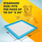 TidyFriend Dog Pee Pad Holder Tray Fits for 24” x 24” Wee Wee Pee Pads - Stable Grip, Raised Edges, Quick-Wipe Silicone Surface Dog Potty Tray Holder for Indoor Flooring Protection (Dark Blue)