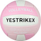 Official Size 5 Glow in The Dark Volleyball, Fluorescent Light Night Volleyball Soft Indoor Outdoor Volleyball Gift Luminous Night Light Ball for Game Gym Training Beach Play with Pump Kit