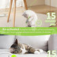 Cat Toy Interactive for Indoor Cats, Smart USB Rechargeable Door Hanging Automatic Retractable Kitten Toys, Teaser Electronic Self Play Feather Cat String Toy Attached with 3 Catnip Mice Green