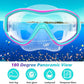 GoseWave Snorkeling Gear for Kids, Kids Snorkel Set for Ages 5-15, Anti-Fog Diving Mask and Dry Top Snorkel Set, Unisex Swimming Goggles with Nose Cover