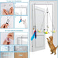 ZooZoo 14PCS Interactive Cat Feather Toy Set for Indoor Cats, Active Play Kit with Door Hanging Toy, Double-Sided Suction Cat Wand with Feathers, Mice & Fur Balls, Encourages Hunting, Jumping, Chasing