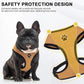 BINGPET No Pull Dog Harness, Soft Mesh Breathable All Weather Vest, Safety Protection Design, Durable Adjustable Step-in Easy Walk Dog Harness for Extra Large Dogs (Beige, XL)