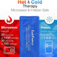 LotFancy Ice Pack for Injuries, Pack of 2, FSA HSA Eligible, Reusable Hot Cold Pack for Therapy, Cooling or Heating Pad for First Aid, Back Shoulder Neck Head Feet Pain Relief, 11 x 5 Inches