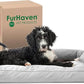 Furhaven Pillow Dog Bed for Large/Medium Dogs w/ Removable Bolsters & Washable Cover - Quilted Sofa - Silver Gray, Large