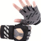 Fingerless Fitness Gloves with Wrist Support for Men - Ideal for Gym, Workout & Weight Lifting, Sports Gloves with Padded Design, Excellent Grip and Cushion Pads