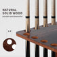 360 Degree Rotating Pool Stick Holder, Pool Cue Holders for Billiard Room, Floor Stand Billiard Cue Rack up to 16 Sticks, Natural Wood Pool Cue Equipment Storage Organizer, Billiard Gifts for Men