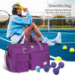 FIORETTO Women's Gym Duffle Bag with Shoes Compartment, 37L Capacity, Ideal for Travel, Gym, Sports, Duffel, Weekender