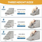 5-Step Dog Stairs and Ramp for High Bed, Non-Slip Sturdy Pet Steps for Small Dogs and Cats,22.2" H,Light Grey