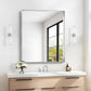 Silver Bathroom Mirror, 30x36 Inch Rectangular Framed Mirror, Large Wall Mounted Bathroom Vanity Mirror Over Sink for Bedroom,Restroom, Living Room, Hangs Vertically or Horizontally