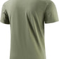 Mens Seamless Workout T-Shirts Lightweight Moisture Wicking Running Hiking Camping Tennis Pickleball Shirts for Men
