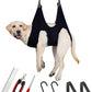 Guzekier Dog Grooming Hammock for Trim Nail, Dog Sling for Grooming, Dog Hammock Restraint Bag with Nail Clippers/Trimmer, Nail File, Pet Comb,Ear/Eye Care