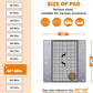 LOOBANI Washable Pee Pads for Dogs, Fast Absorption Reusable Puppy Pads, Waterproof Whelping Mats, Non Slip Training Pet Playpen Mat for Floor, Dog Crate, Grey, 2 Pack 48 x 48 in