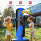 QPAU Punching Bag for Kids, 66 Inch Stable Inflatable Boxing Bag with Boxing Gloves, Stand Kids Punching Bag Toy for Boys & Girls Age 6-12, Boxing Set for Practicing Karate, Taekwondo, MMA