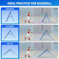 Volleyball Rebounder Net, Soccer Baseball Rebound Pitchback Net, Adjustable Target Practice Nets, Easy Setup Softball Bounce Back Trainer Equipment, Improve Sport Training Skills for Backyard