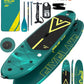 Inflatable Stand Up Paddle Board 11' x 35'' x 6'' Wide Stable Design,SUP Paddleboard Capacity 430lb for Adults Youth 120L Backpack,Carrying Strap,Double Action Pump,Waterproof Bag