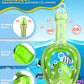 QingSong Kids Snorkel Mask Full Face, Snorkeling Set with Camera Mount, Foldable 180 Degree Panoramic View Snorkeling Gear Anti-Fog Anti-Leak