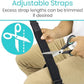 Vive Thigh Lifter Strap (2 Pack) - Pull Up Assistance Band - Medical Equipment Padded Wrist Tool For Leg Movement - Transfer Device For Limited Mobility, Knee Recovery - For Elderly, Senior & Disabled